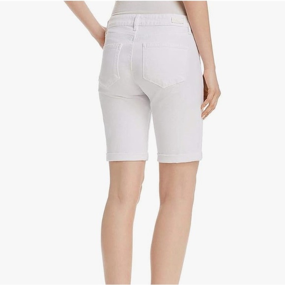 NWT Paige Jax Knee Short - Crisp White - Picture 2 of 5